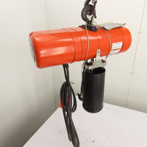CM Lodestar Model F 1/2Ton 1000LB Electric Chain Hoist 20'Lift 16FPM 230/460 3Ph