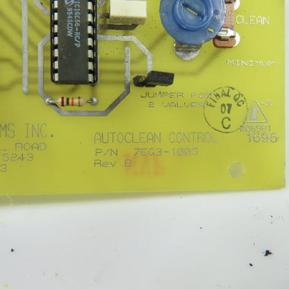 Airflow Systems Inc. 7EG3-1005 Autoclean Control Circuit Board