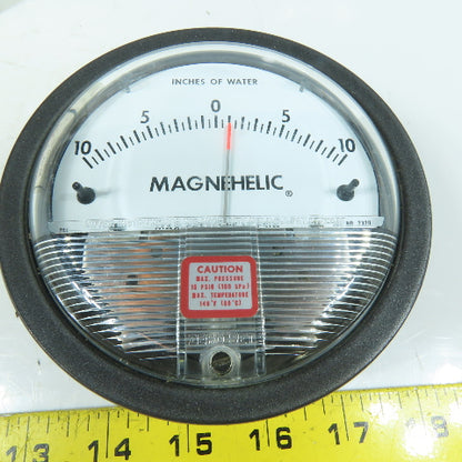 Dwyer 2320 Magnehelic 10-0-10 Inches of Water Differential Pressure Gauge