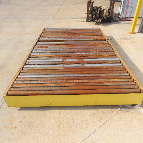 C & M 10' x 75.5" Gravity Roller Diverting Conveyor 3Ph 230/460V 71" BF