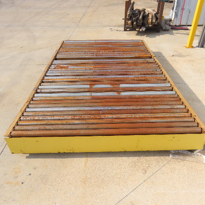 C & M 10' x 75.5" Gravity Roller Diverting Conveyor 3Ph 230/460V 71" BF