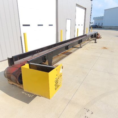 Jomar CB116-BA-S385 Incline Cleated Belt Conveyor 460V 3Ph 5hp 32' x 12" Intake