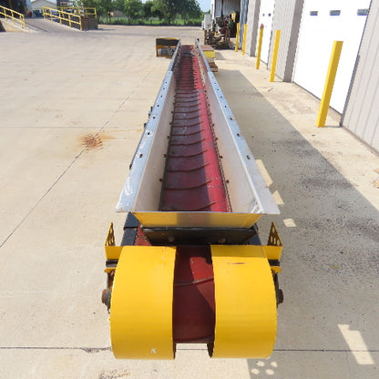 Jomar CB116-BA-S385 Incline Cleated Belt Conveyor 460V 3Ph 5hp 32' x 12" Intake