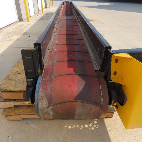 Jomar CB116-BA-S385 Incline Cleated Belt Conveyor 460V 3Ph 5hp 32' x 12" Intake