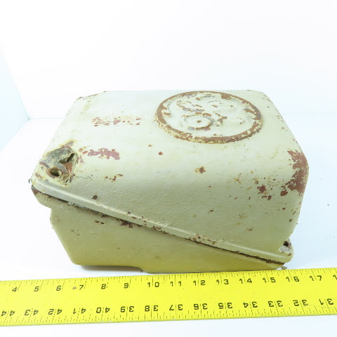 GE 149C4914G2 Vintage Cast Iron Slanted Motor Terminal Box 9-3/4" x 6-1/2"