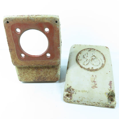 GE 149C4914G2 Vintage Cast Iron Slanted Motor Terminal Box 9-3/4" x 6-1/2"