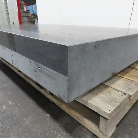 68"x 51-1/2" x 8" Thick Granite Surface Plate Inspection Layout Jig Plate W/Base