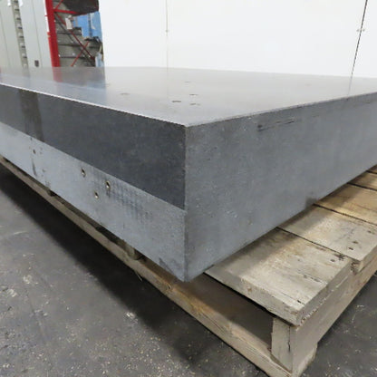 68"x 51-1/2" x 8" Thick Granite Surface Plate Inspection Layout Jig Plate W/Base