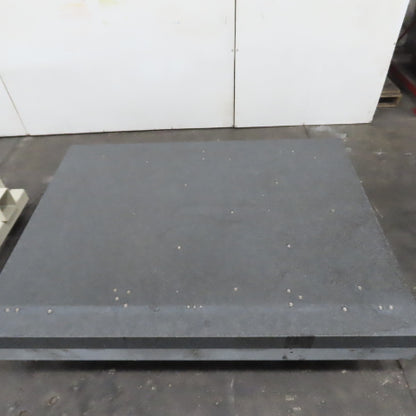 68"x 51-1/2" x 8" Thick Granite Surface Plate Inspection Layout Jig Plate W/Base