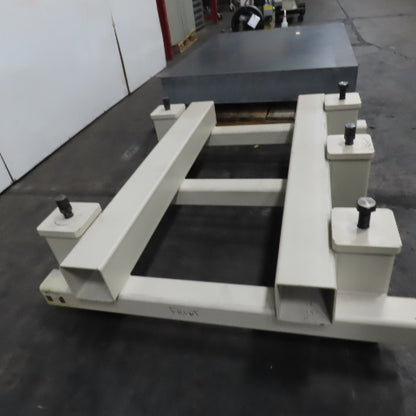 68"x 51-1/2" x 8" Thick Granite Surface Plate Inspection Layout Jig Plate W/Base