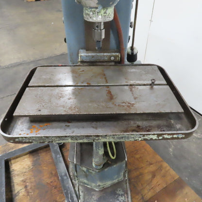 Snow TA-3-A Vertical Tapping Machine 220V 3Ph Tested 12-1/2" Throat