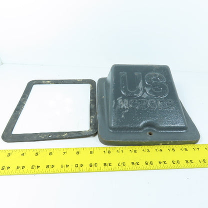 U.S. Motors Electric Motor Cast Conduit Terminal Box Cover 8-1/2" wide x 9-9/16"