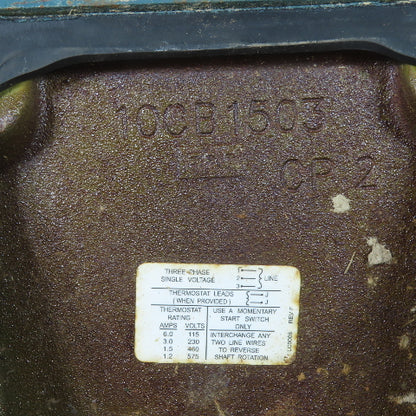 Baldor 10CB1503 Electric Motor Cast Terminal Junction Box Cover 9" x 7-1/8"