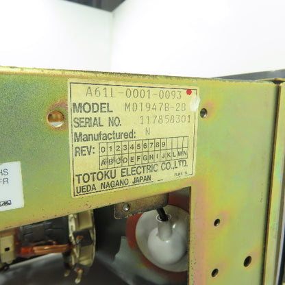 Fanuc A02B-0091-C042 Operator Interface Display MDT947B-2B
