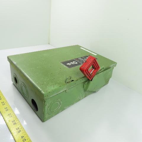 General Electric TH3361 30A Fusible Safety Disconnect Switch 600VAC 250VDC