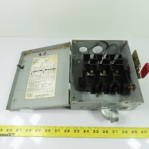 Siemens GNF321 30A Non Fusible Safety Disconnect Switch 3Ph 240VAC