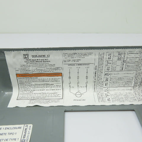 Square D 2510 MBG2 NEMA Size M-0 Manual Starter 600V Max 3Ph