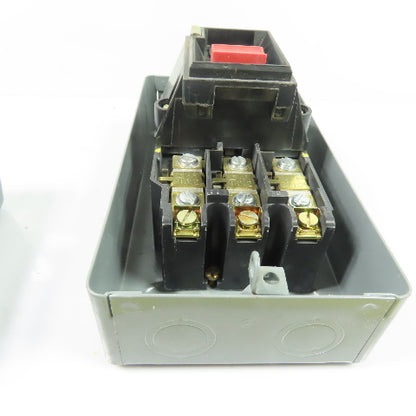 Square D 2510 MBG2 NEMA Size M-0 Manual Starter 600V Max 3Ph