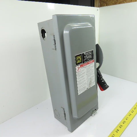 Square D H361 30A 3-Pole Fusible Safety Disconnect Switch 600V