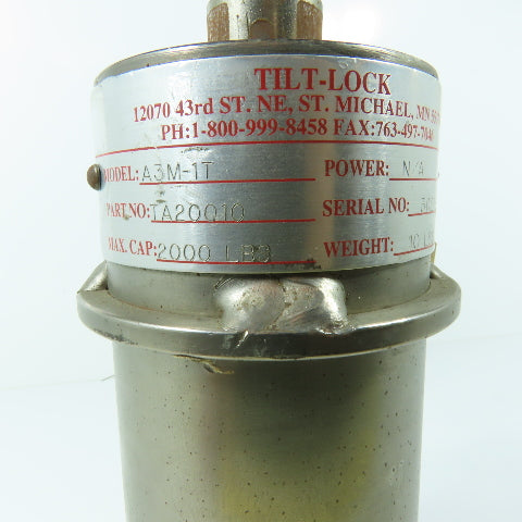 Tilt-Lock TA20010 A3M-1T Mechanical Core Chuck Roll Lift Mandrel 2000 lb