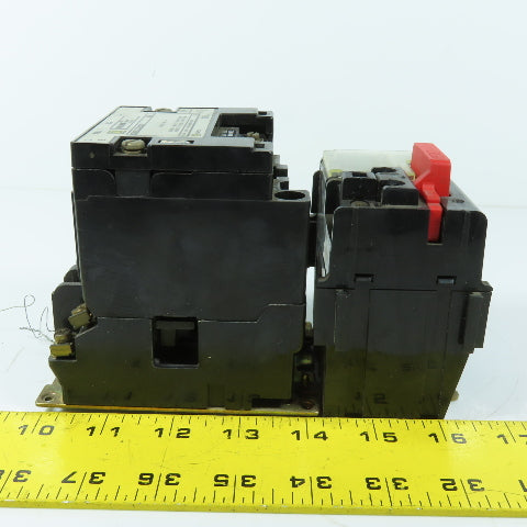 Square D 8536SCO3H20S NEMA Size 1 Motor Starter 600V 9-27A Overload 120V Coil