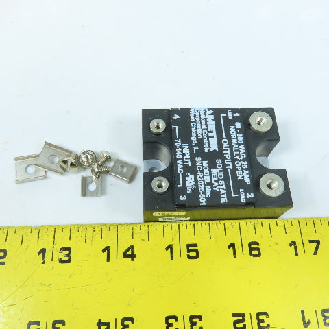 NCC SNC-R2025-501 Solid State Relay 70-140VAC Input 48-300VAC Output 25A