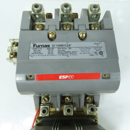 Furnas 14HS+32A* NEMA Size 3 Motor Starter 90A 600VAC Max 45-90A 48BSK3M20