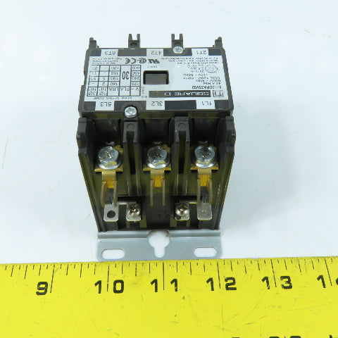 Square D 8910DPA33V02 Definite Purpose Contactor 3-Pole 30A FLA 40A 120VAC Coil