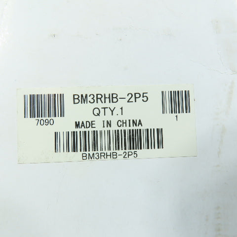 Fuji Electric BM3RHB-2P5 Manual Motor Starter 3-Pole 1.6-2.5A Adjustable 600VAC