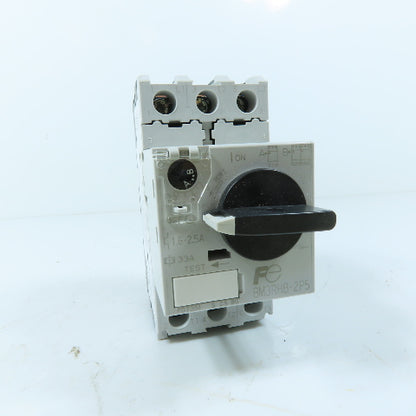 Fuji Electric BM3RHB-2P5 Manual Motor Starter 3-Pole 1.6-2.5A Adjustable 600VAC