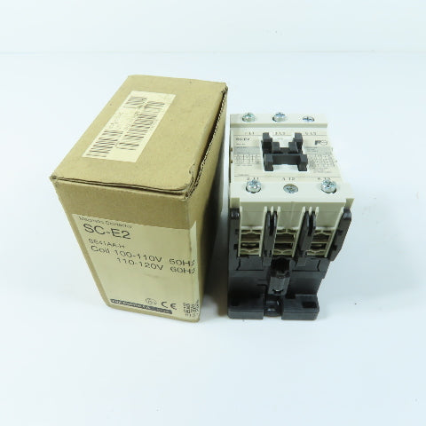 Fuji Electric SC-E2 Magnetic Contactor 3-Pole 60A 600VAC Max 110-120V Coil