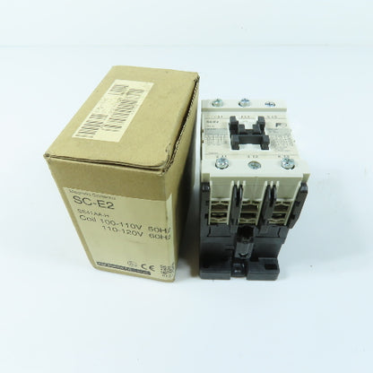 Fuji Electric SC-E2 Magnetic Contactor 3-Pole 60A 600VAC Max 110-120V Coil