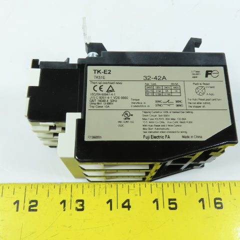 Fuji Electric TK-E2-4200 Thermal Overload Relay 3-Pole 32-42A Trip