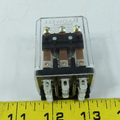 Radwell RAD00105 General Purpose Plug-In Relay 3PDT 13A 120VAC Coil