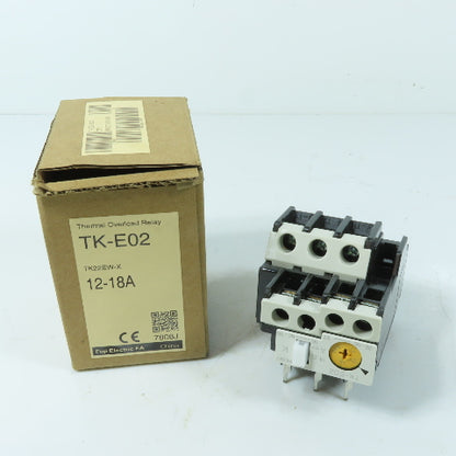 Fuji Electric TK-E02 Thermal Overload Relay 3-Pole 12-18A Trip
