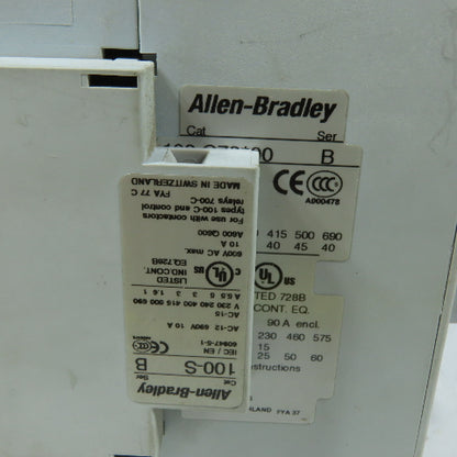 Allen-Bradley 104-C72D22 Reversing Contactor Assembly 120VAC Coil