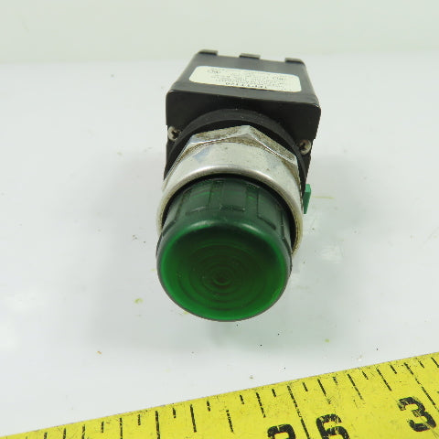 Control Concepts TFPTT120 Green Indicator Push Button Light Pilot Switch 120V
