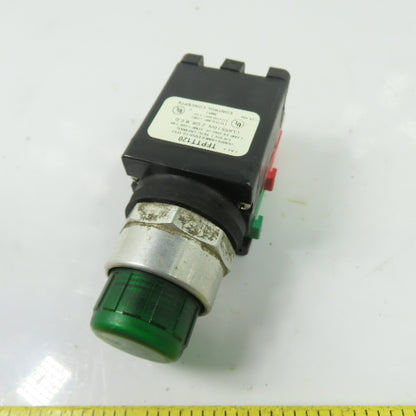 Control Concepts TFPTT120 Green Indicator Push Button Light Pilot Switch 120V