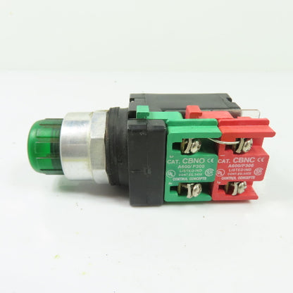 Control Concepts TFPTT120 Green Indicator Push Button Light Pilot Switch 120V