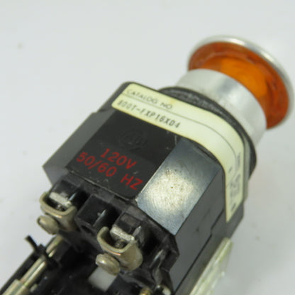 Allen-Bradley 800T-FXP16XD4 Illuminated Push Button Operator 120V Amber