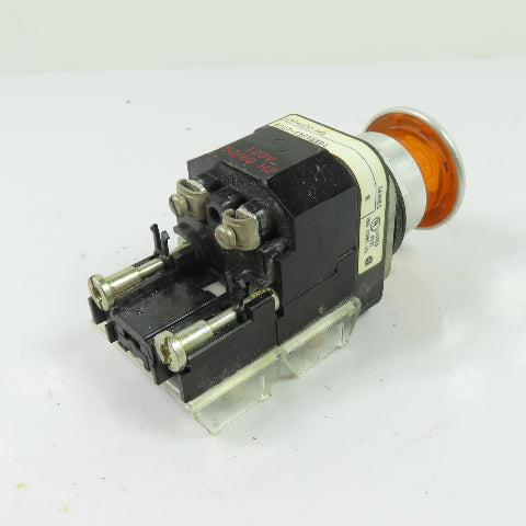 Allen-Bradley 800T-FXP16XD4 Illuminated Push Button Operator 120V Amber