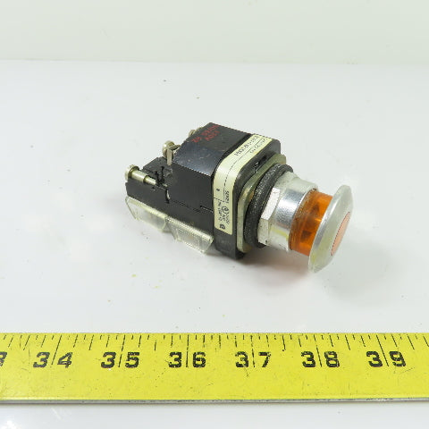 Allen-Bradley 800T-FXP16XD4 Illuminated Push Button Operator 120V Amber