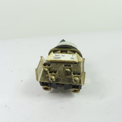 Allen-Bradley 800T-H2 2-Position Selector Switch Ser T