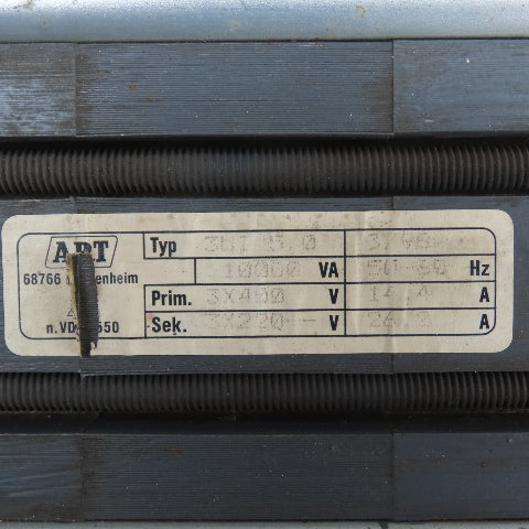 ADT 3UI 150 10000va Transformer 3X400 Pri 3X220V Sec
