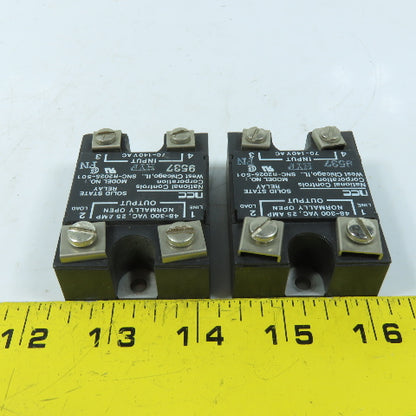 NCC SNC-R2025-501 Solid State Relay 25A 48-300VAC Lot of 2