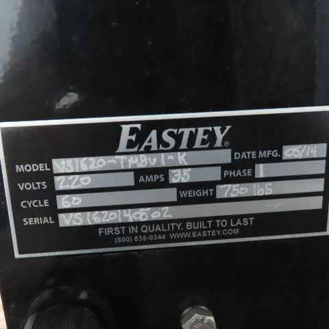 Eastey VS1620-TMBV1-K 16"x20" L-Bar Sealer Shrink Stretch Tunnel Combo 220V 1Ph