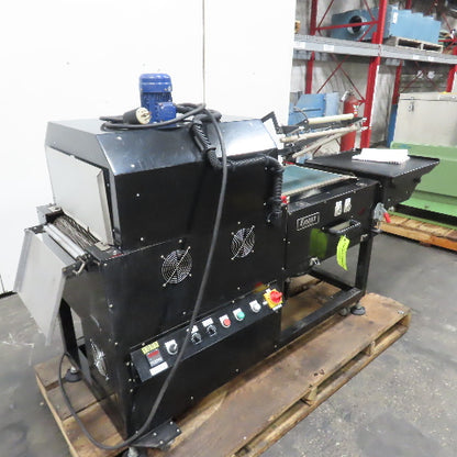 Eastey VS1620-TMBV1-K 16"x20" L-Bar Sealer Shrink Stretch Tunnel Combo 220V 1Ph