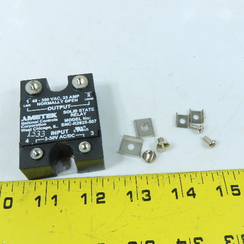 NCC SNC-R2025-507 Solid State Relay 25A 48-300VAC 3-30V AC/DC Input