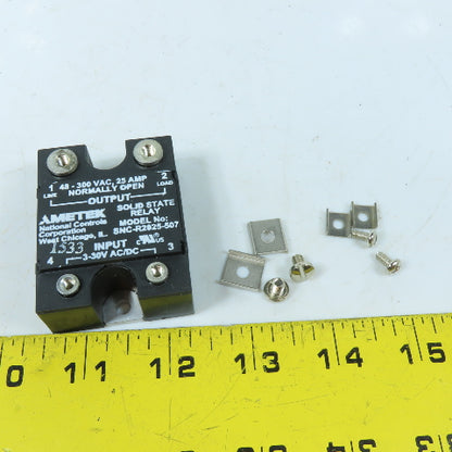 NCC SNC-R2025-507 Solid State Relay 25A 48-300VAC 3-30V AC/DC Input