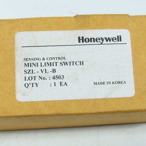 Honeywell SZL-VL-B VL Mini Limit Switch 5A 250VAC Adjustable Roller Lever